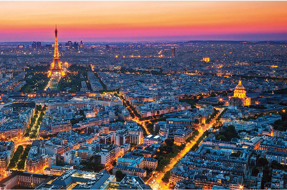 Paris at dusk
